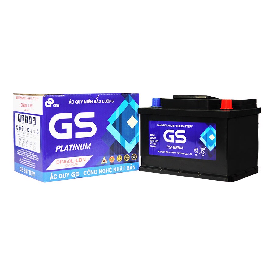 Ắc quy GS DIN60L (12V-60AH)