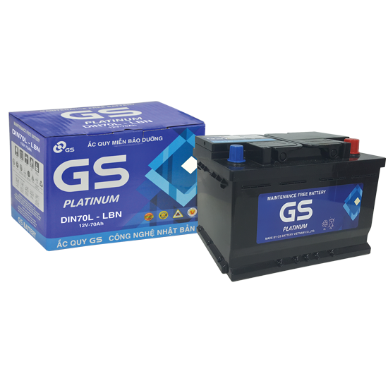 Ắc quy GS DIN70 (12V-70AH)